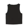 Puma CLASSICS Ribbed Crop Top Kadın Siyah Cop T-Shirt