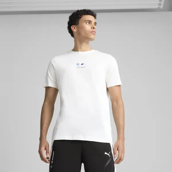 PUMA BMW MMS CAR GRAPHIC TEE 2 Beyaz Erkek T-Shirt