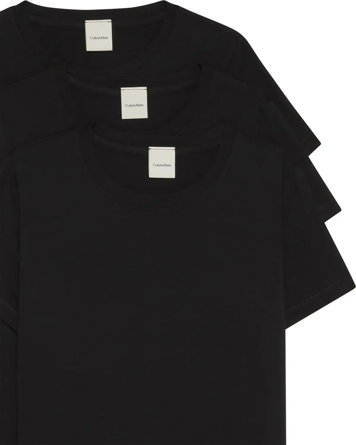 Calvin Klein COTTON TEE 3PK Siyah Kadın T-Shirt