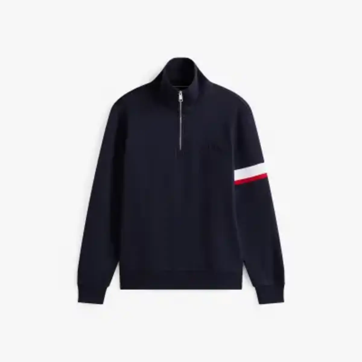 Tommy Hilfiger RWB INSERT 1/4 ZIP, DW5 Siyah Erkek Sweatshirt