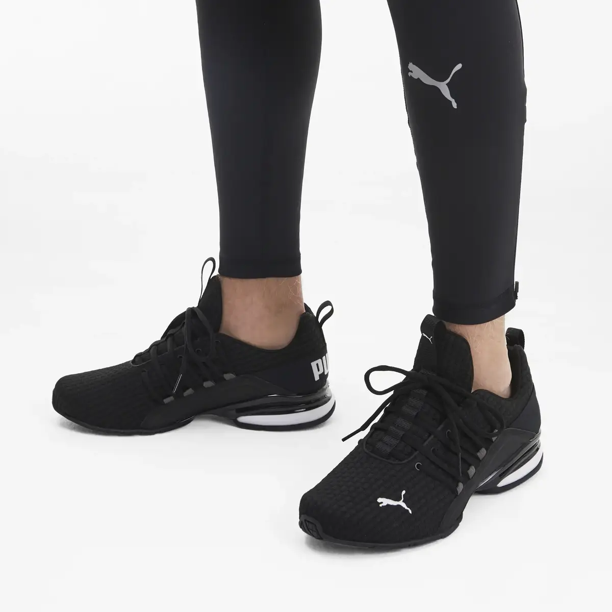 Puma Axelion Block Siyah Erkek Yürüyüş ve Koşu Ayakkabısı