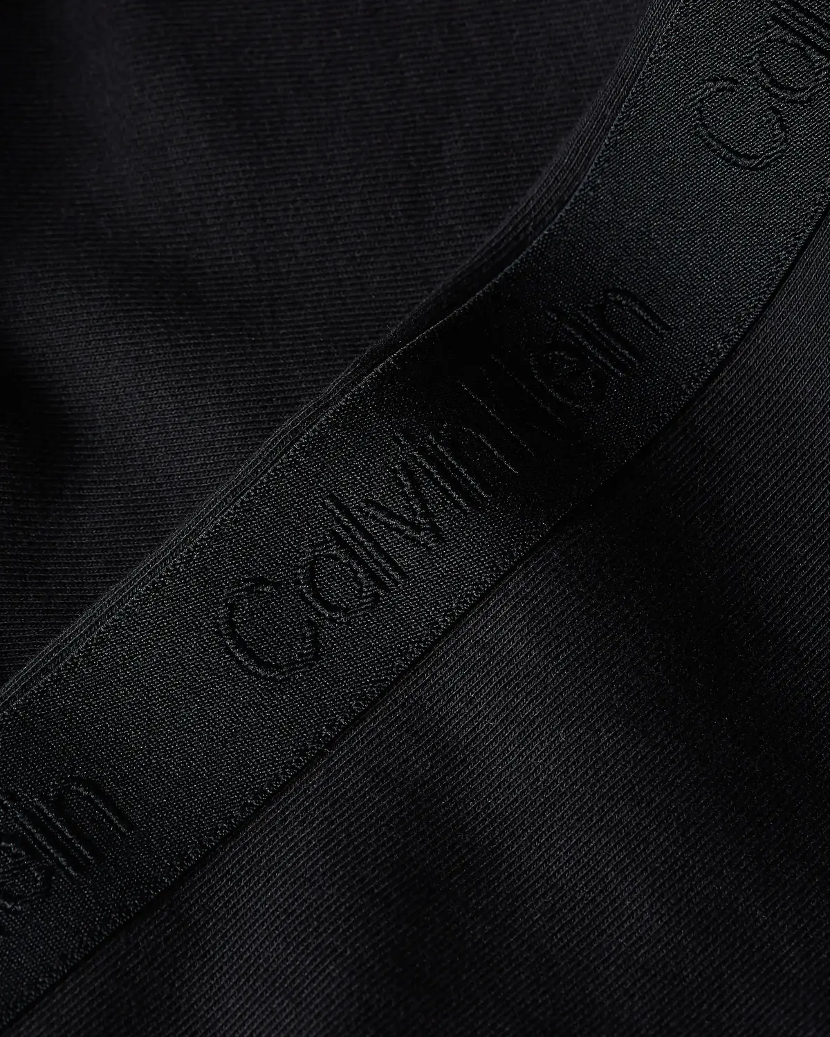 Calvin Klein TONAL LOGO TAPE ZIP- Erkek Siyah Sweatshirt