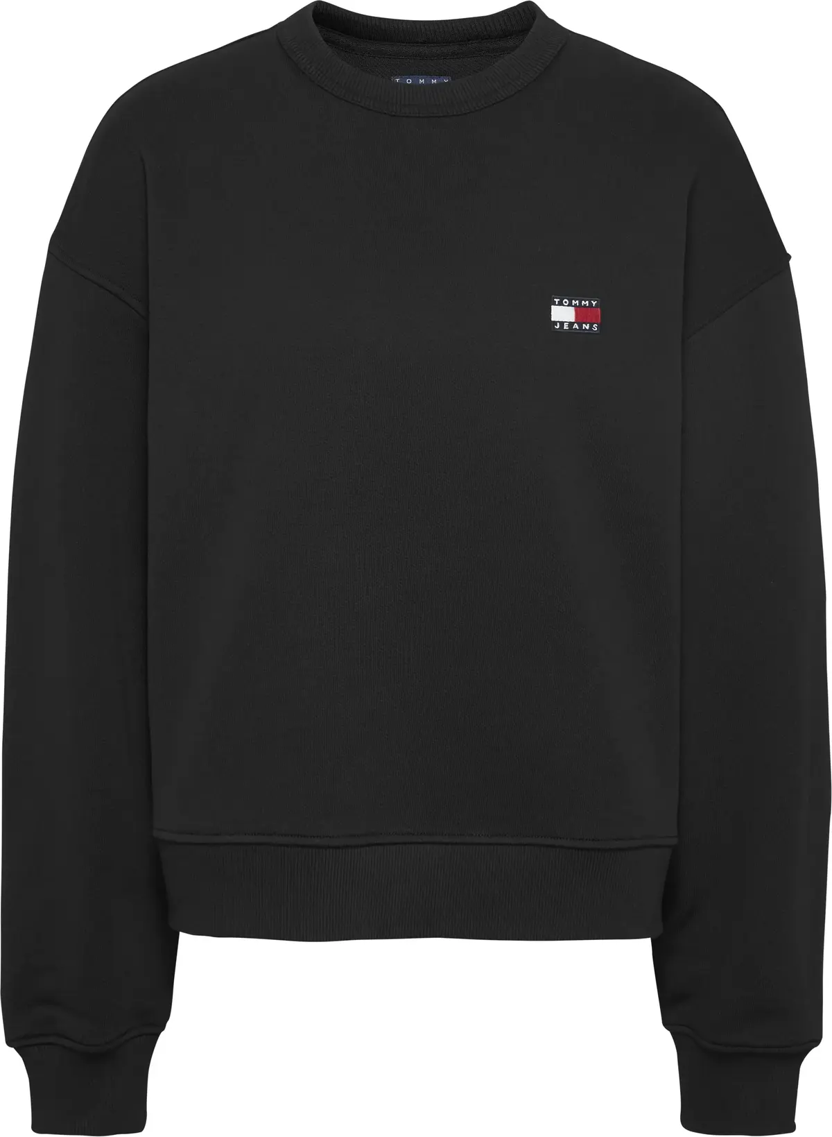 Tommy Hilfiger TJW BXY BADGE CREW, BDS Siyah Kadın Sweatshirt