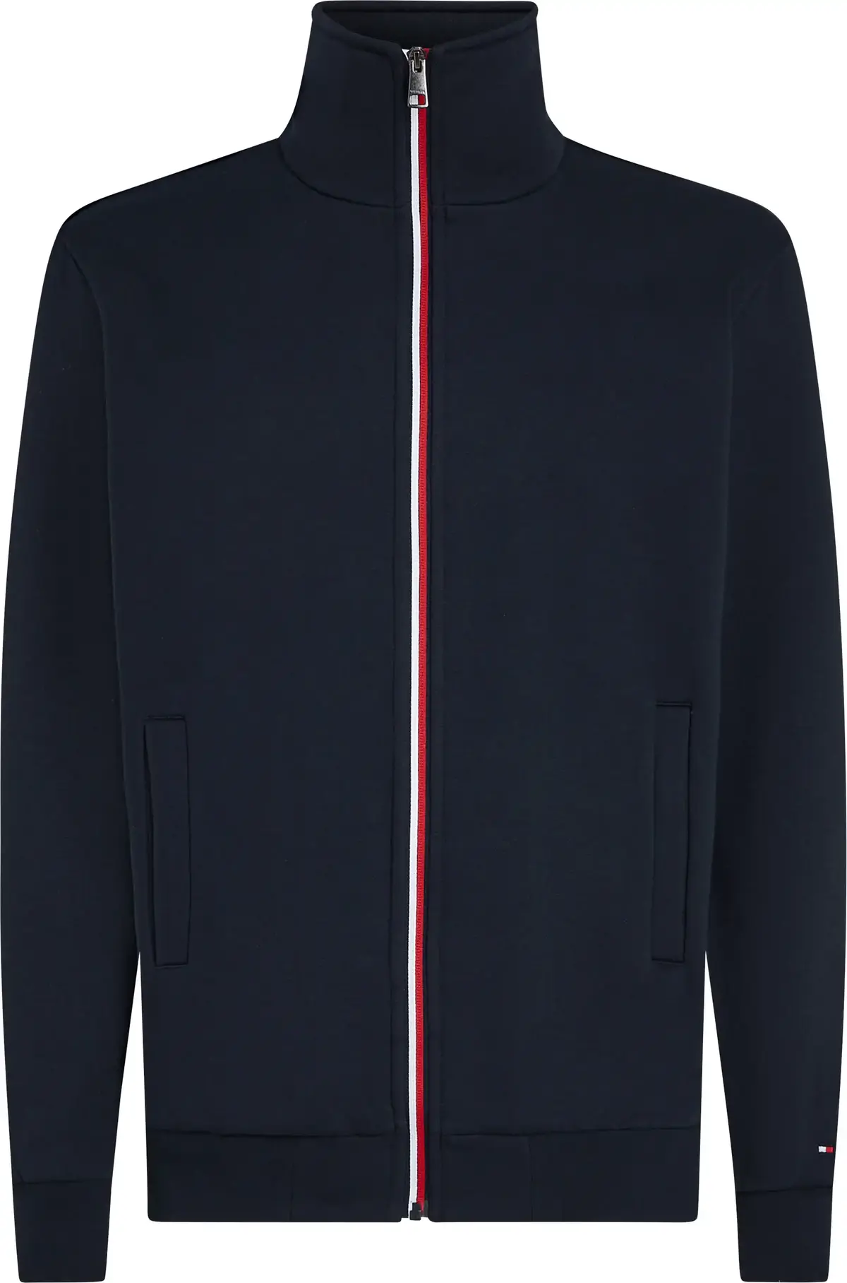 Tommy Hilfiger GLOBAL STRIPE ZIP TH, DW5 Siyah Erkek Sweatshirt