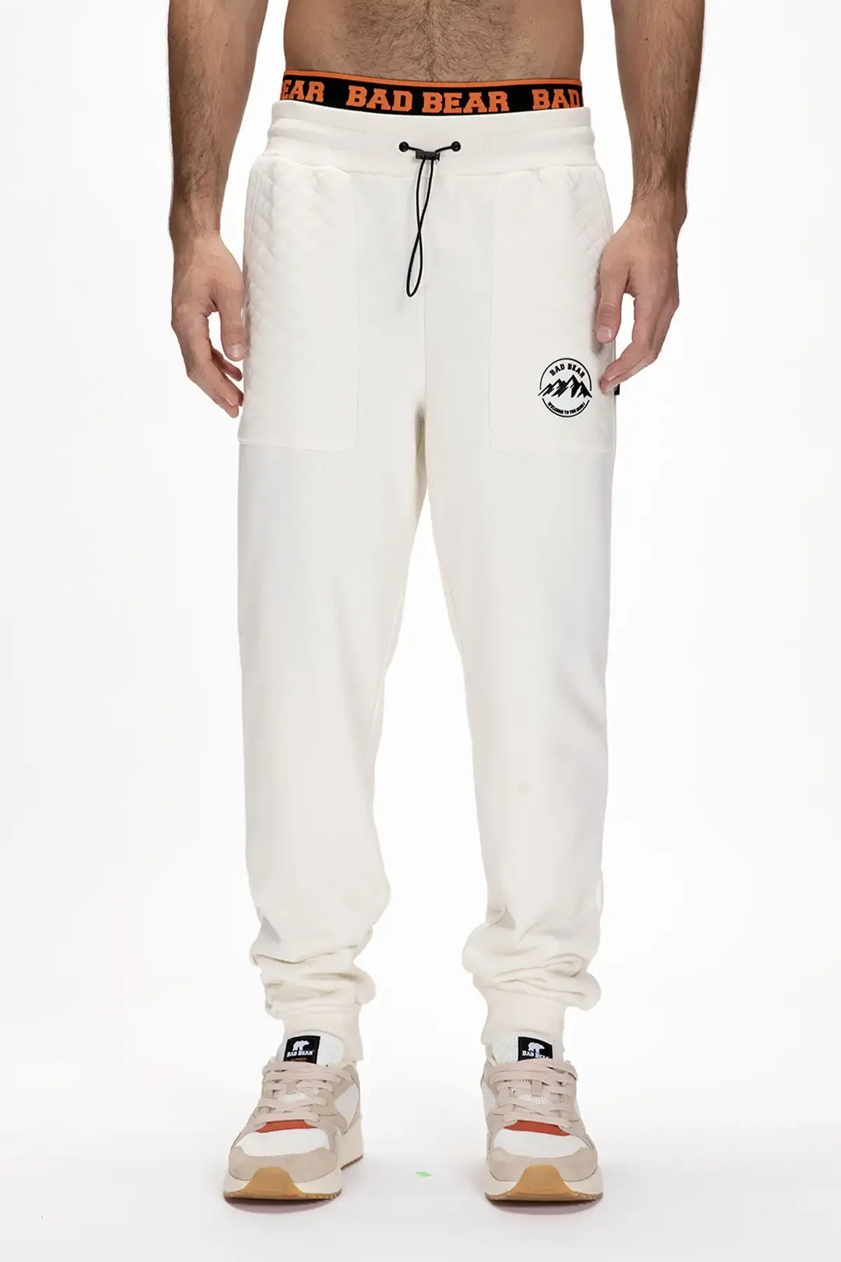 BAD BEAR GRASS SWEATPANTS Erkek Beyaz Eşofman Alt