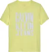 Calvin Klein SLOGAN GRAPHIC T-SHI, ZA6 Sarı Erkek T-Shirt & Polo