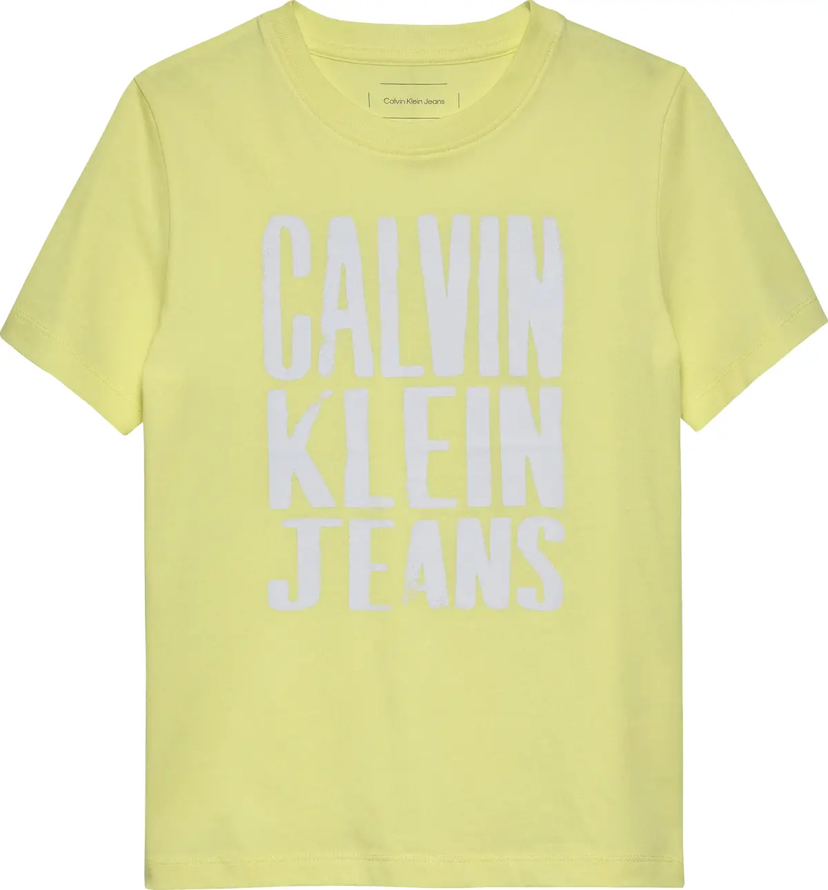 Calvin Klein SLOGAN GRAPHIC T-SHI, ZA6 Sarı Erkek T-Shirt & Polo