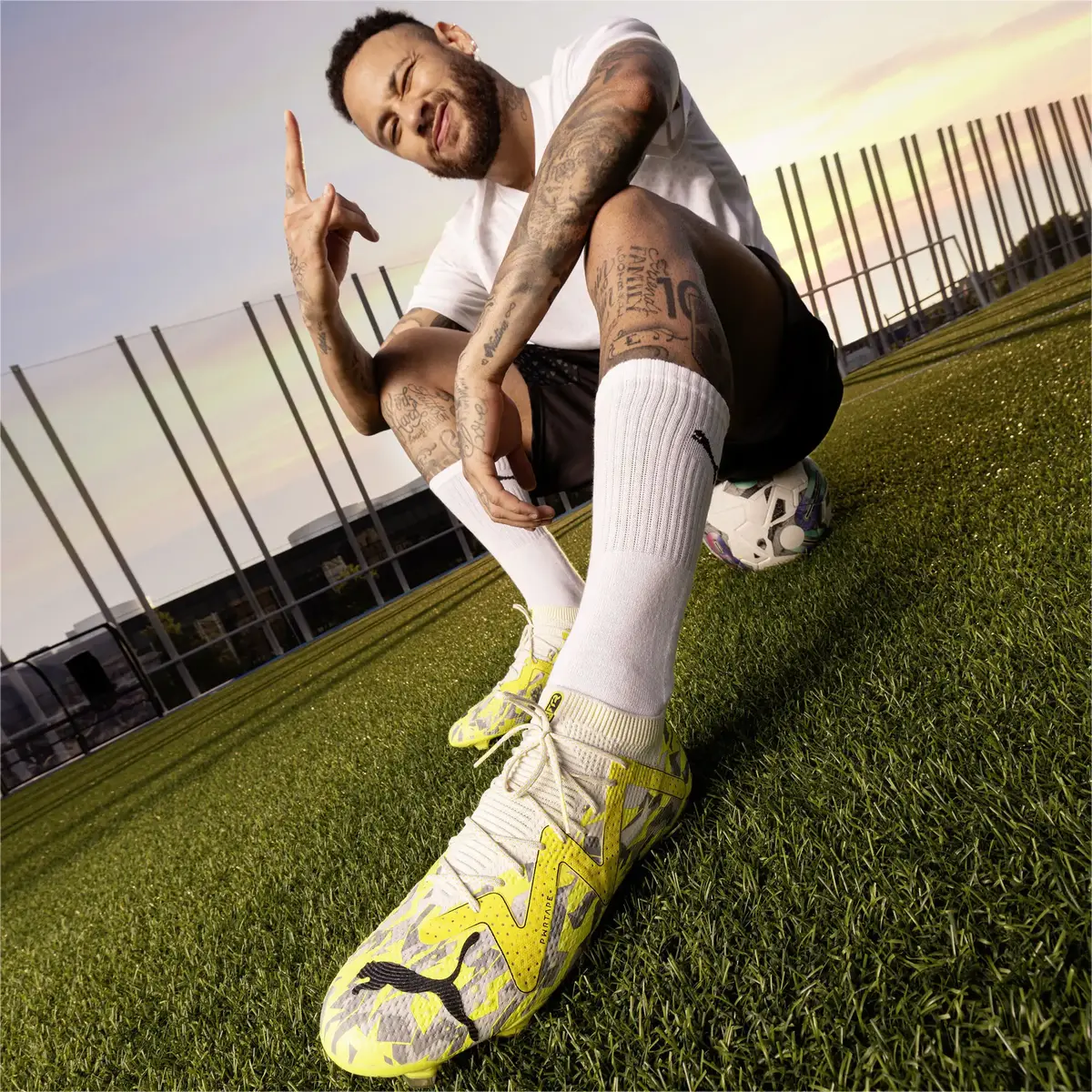 Puma FUTURE ULTIMATE FG/AG Sarı Erkek Krampon