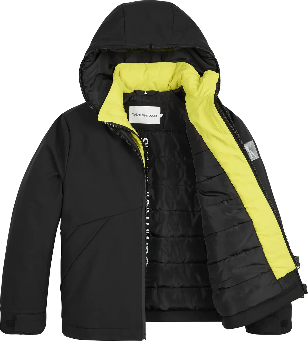 Calvin Klein SHOFT SHELL LOGO JAC Erkek Siyah Şişme Mont