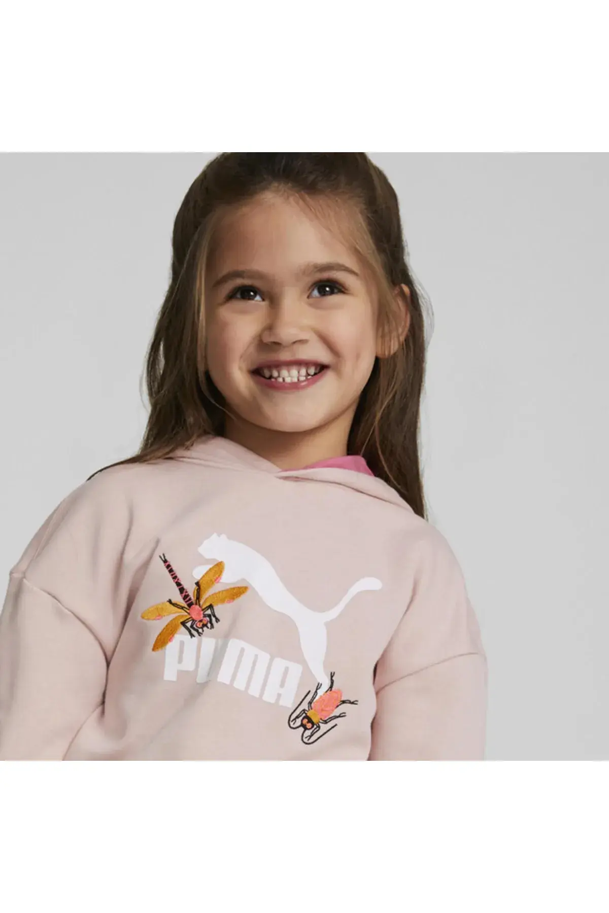 Puma Small World Prime Hoodie Tr Rose Quartz Erkek Çocuk Hoodie