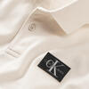 Calvin Klein PIQUE BADGE SS POLO Erkek Krem Polo T-Shirt