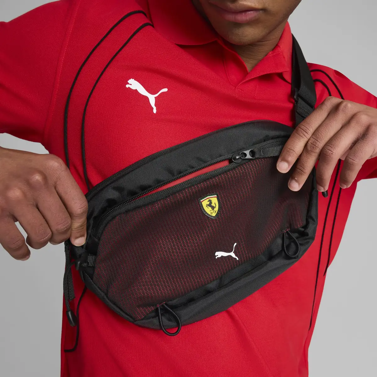 Puma Ferrari Race Waist Bag Siyah Erkek Bel Çantası