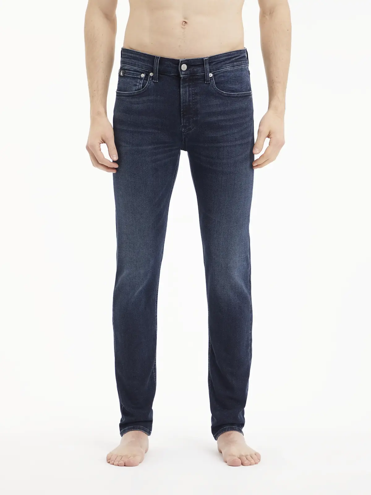 Calvin Klein SKINNY Erkek mavi Kot Pantolon