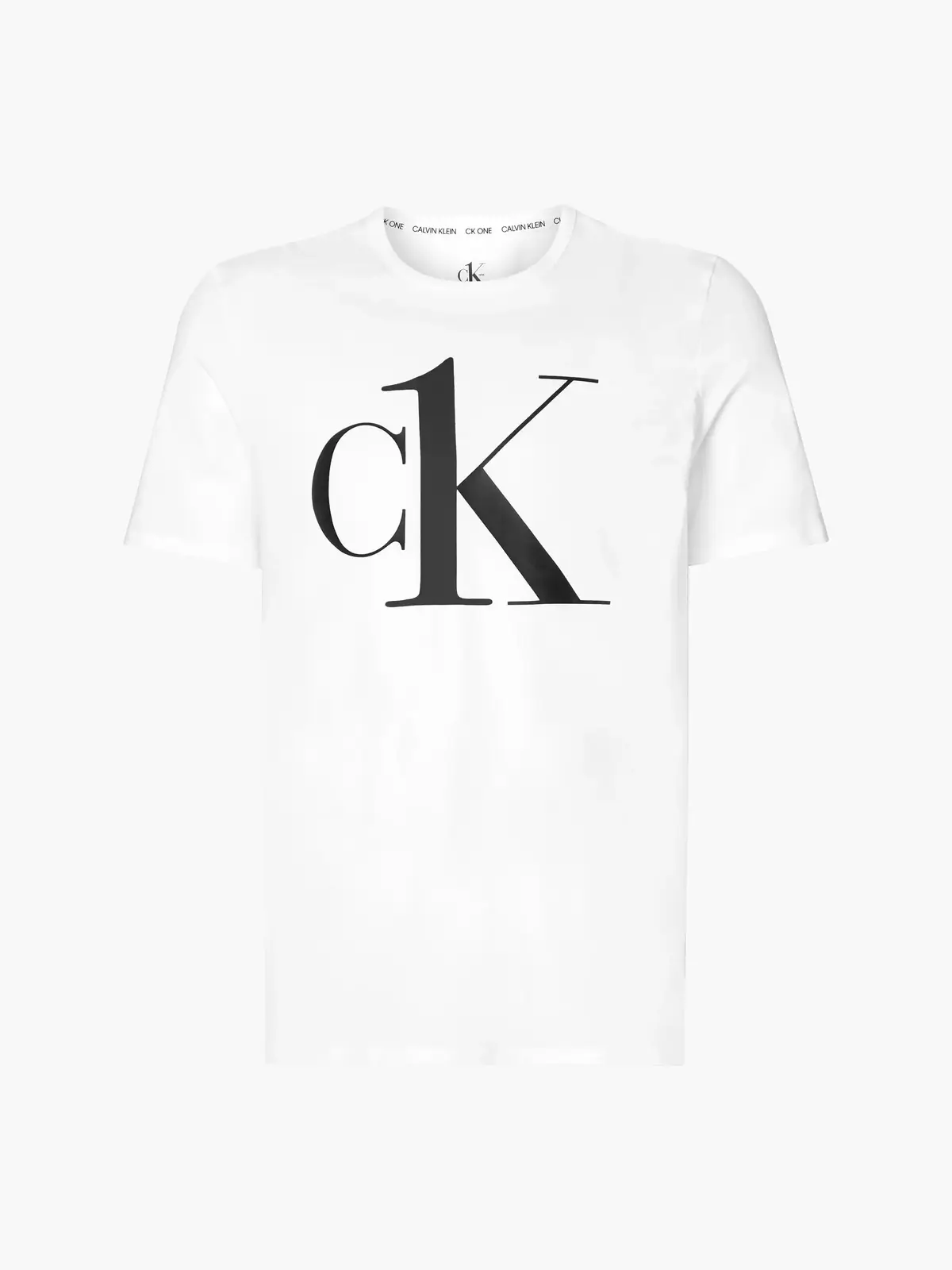 Calvin Klein S/S CREW NECK Erkek Beyaz T-Shirt
