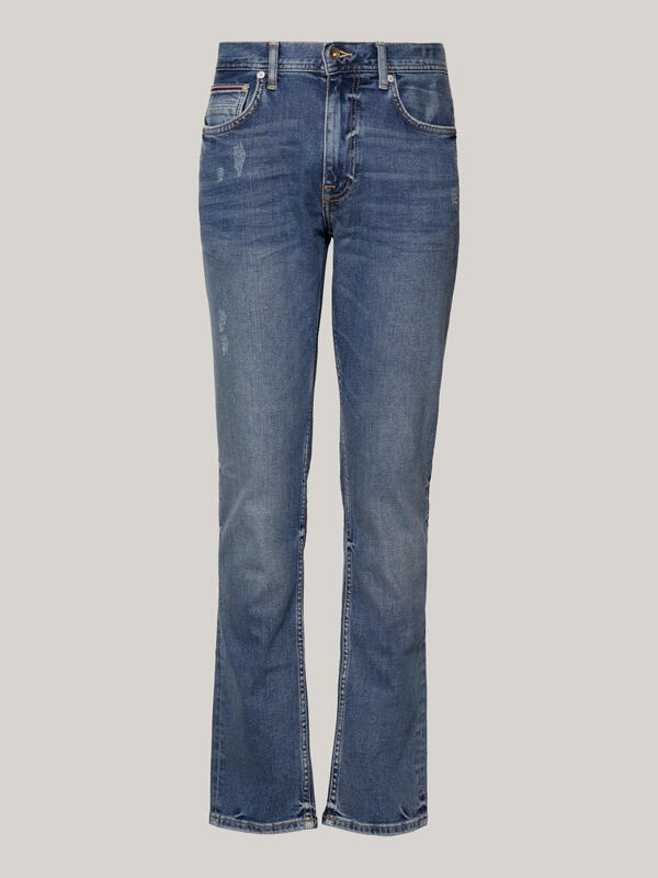 Tommy Hilfiger STRAIGHT DENTON PSTR Erkek Mavi Kot Pantolon