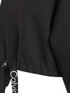 Calvin Klein WAIST DRAWCORD ROLLN Kadın Siyah Sweatshirt