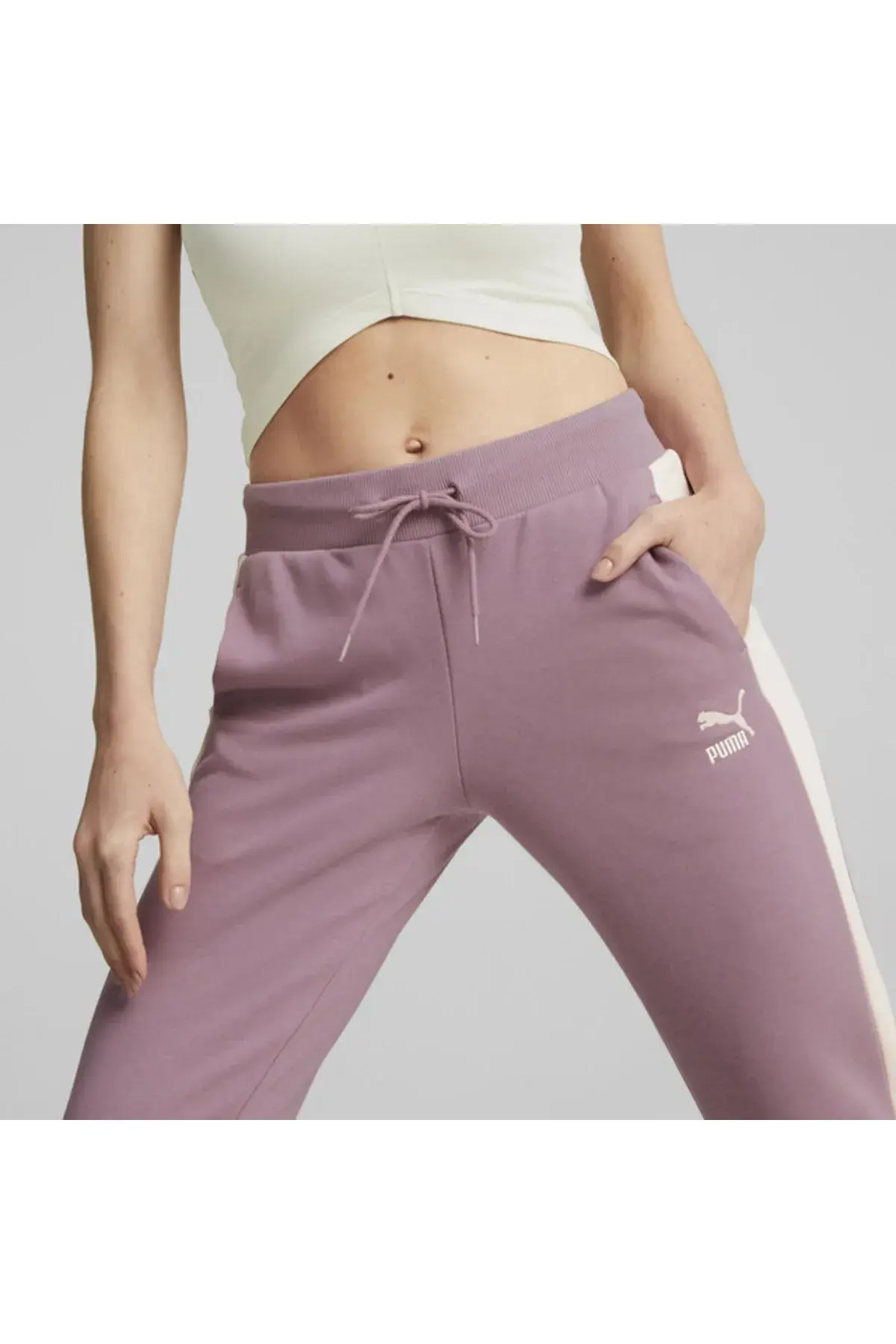 Puma Iconic T7 Track Pants Tr Cl (S) Mor Kadın Eşofman Altı