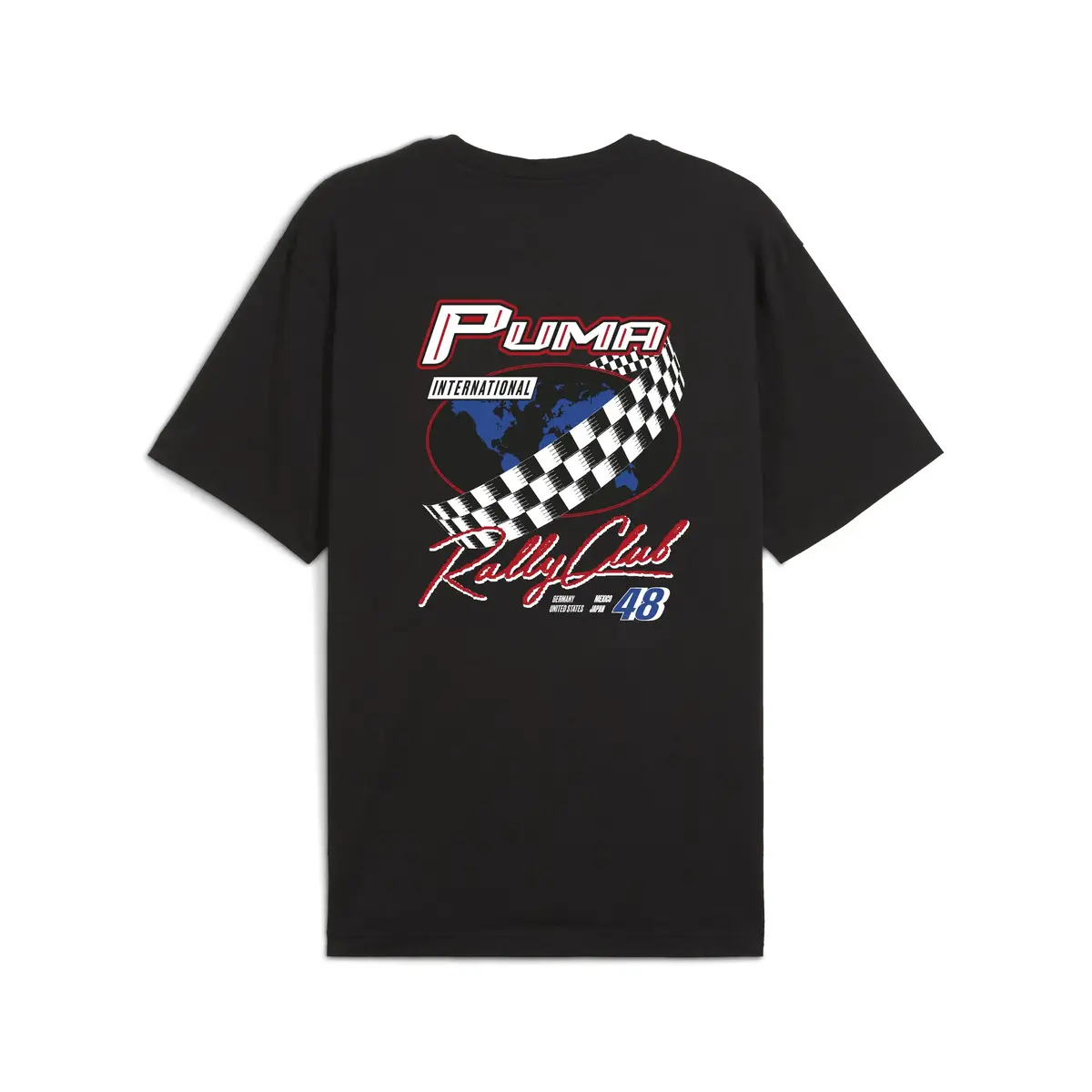 PUMA GRAPHICS Moto Relaxed Tee Siyah Erkek T-Shirt