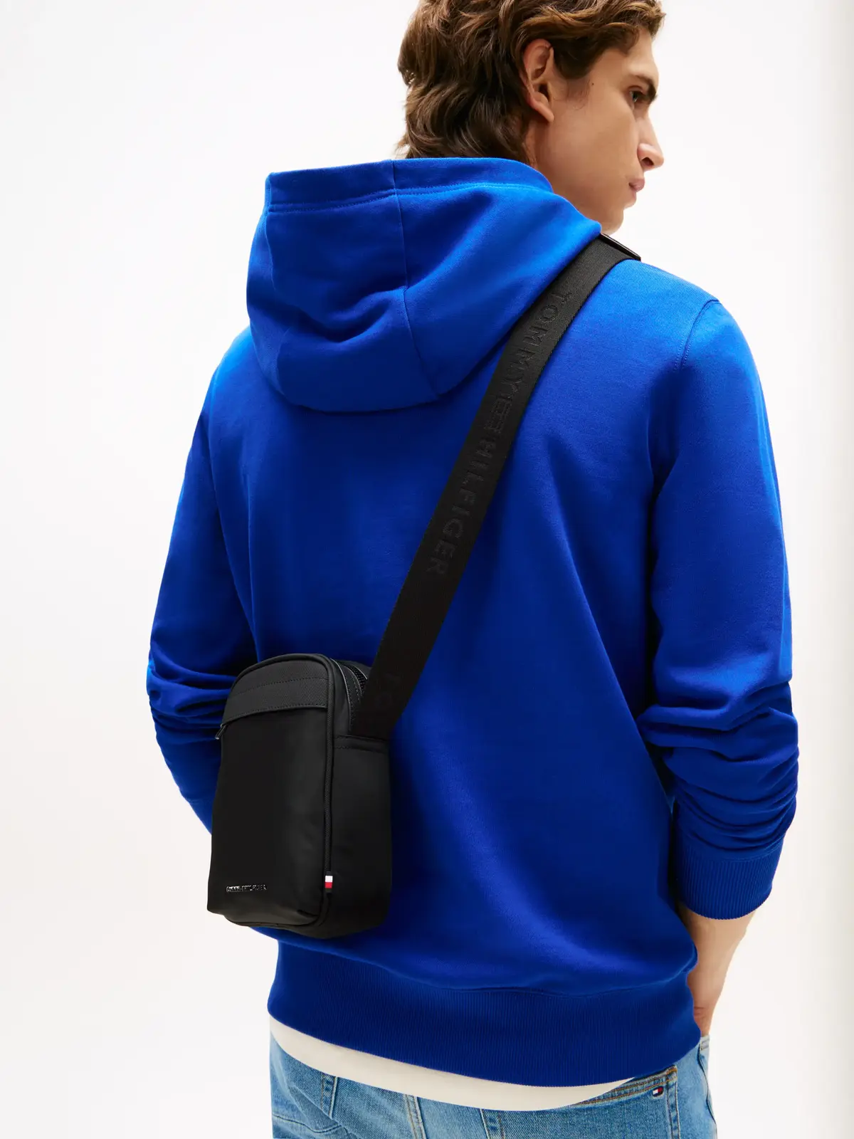 Tommy Hilfiger TH REPREVE MINI REPO, BDS Siyah Erkek Çanta & Cüzdan