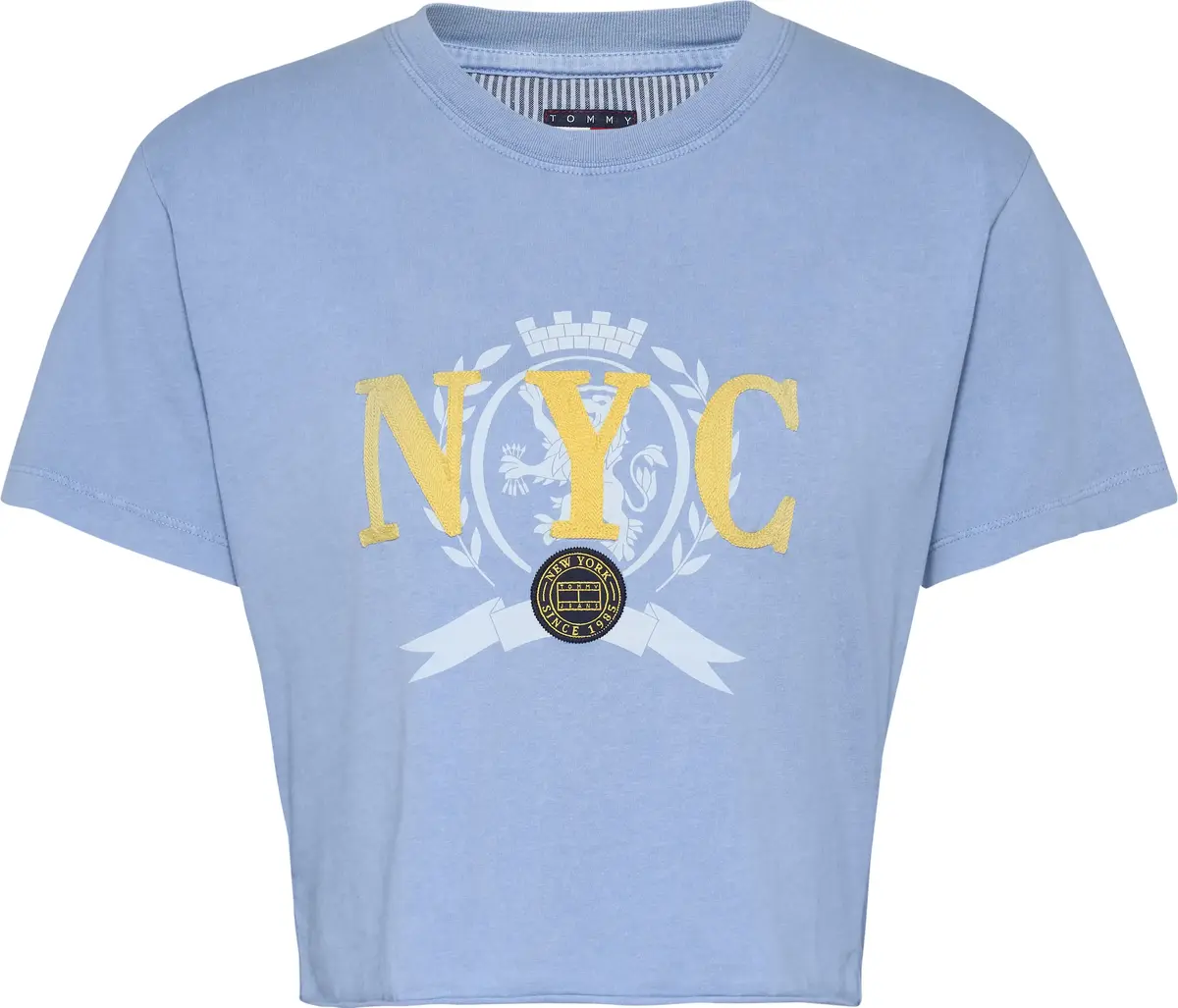 Tommy Hilfiger TJCW VARSITY GRAPHIC, C3Q Mavi Kadın T-Shirt & Polo