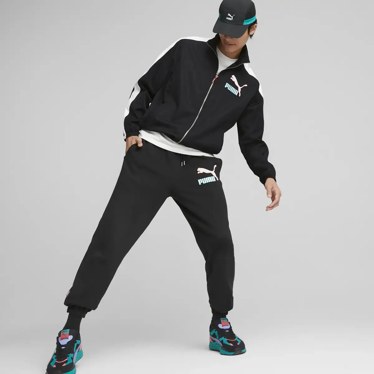 Puma T7 Fandom Track Jacket Siyah Erkek Fermuarlı Sweatshirt