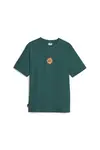 Puma DOWNTOWN Relaxed Graphic Tee Yeşil Kadın T-Shirt