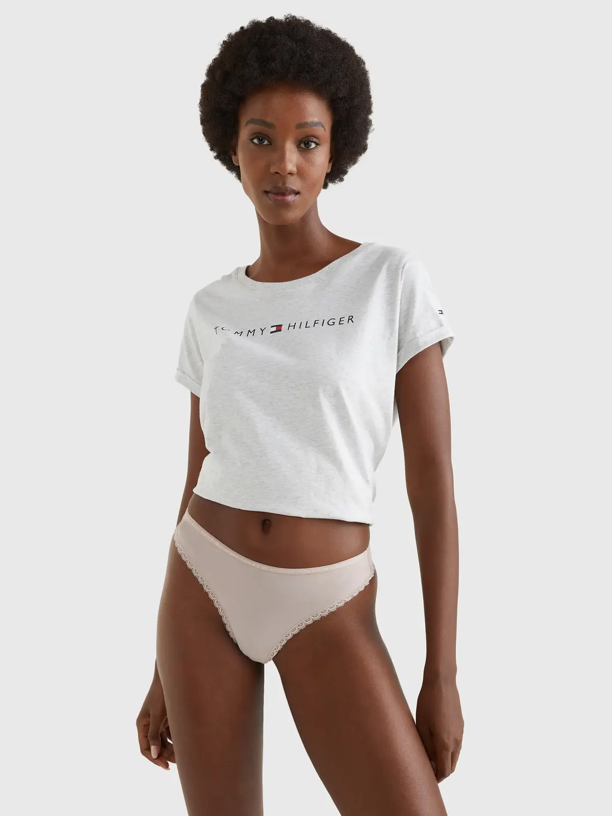 Tommy Hilfiger 3P THONG Kadın Pembe Tanga Set