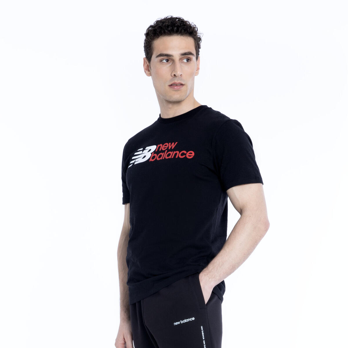 New Balance MNT1354 Erkek Siyah T-Shirt