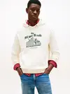 Tommy Hilfiger HERALD SKYLINE HOODY, Z00 Krem Erkek Hoodie