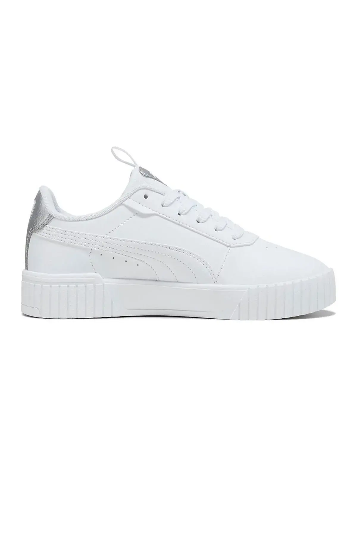 Puma Carina 2.0 Pop Up Metallics Beyaz Kadın Günlük Spor Ayakkabı