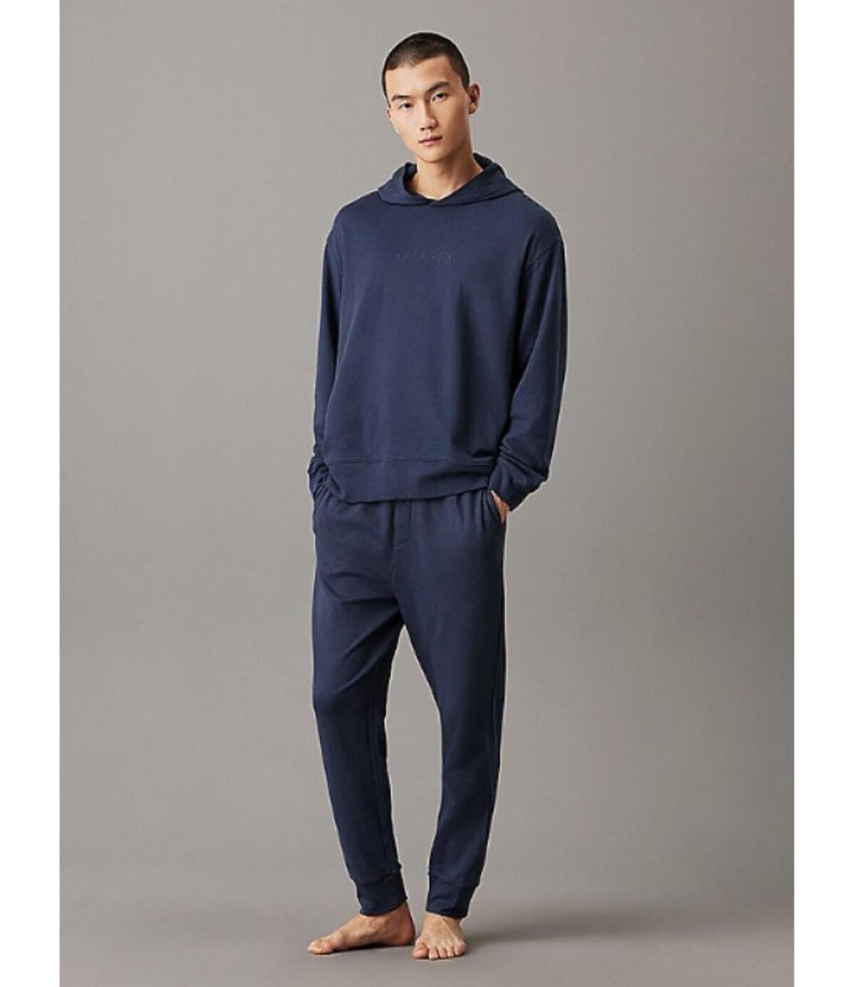 Calvin Klein L/S HOODIE, PPK Lacivert Erkek Hoodie