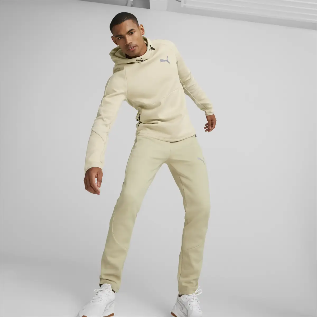 Puma EVOSTRIPE Pants Krem Erkek Eşofman Altı