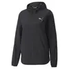 Puma Run Woven Hooded Jacket W Siyah Kadın Kapüşonlu Spor Ceketi