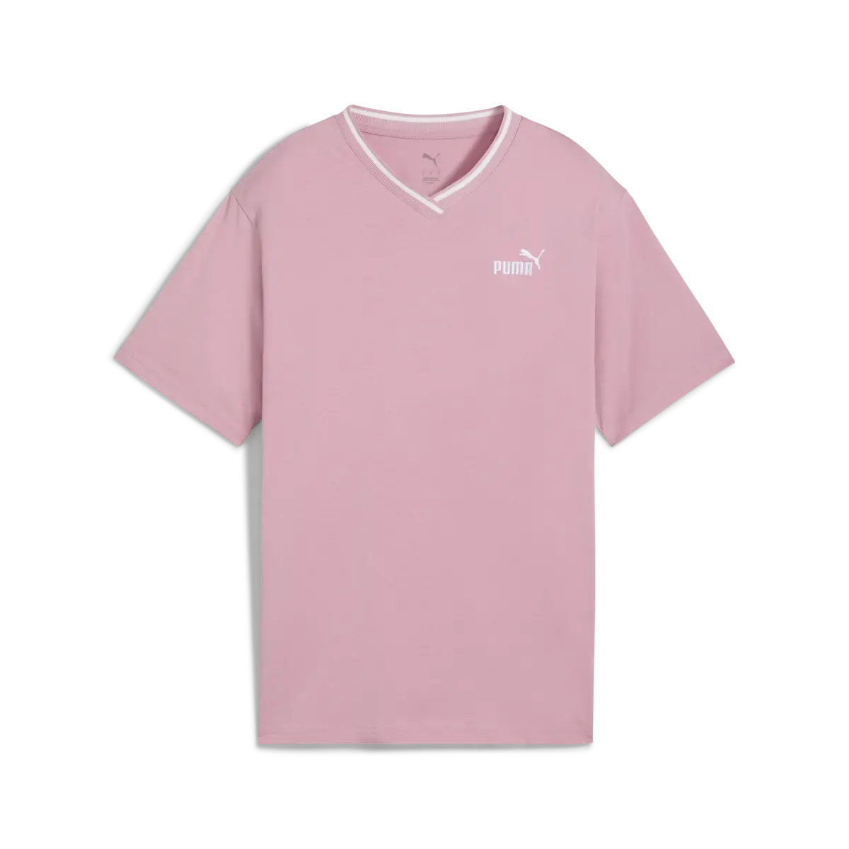 Puma ESS Relaxed V-Neck Tee Pembe Kadın T-Shirt