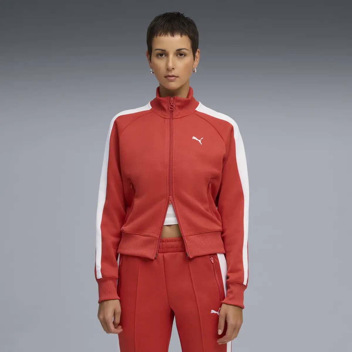 PUMA T7 ALWAYS ON Track Jacket Kırmızı Kadın Ceket