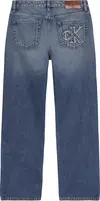 Calvin Klein SIGNATURE 90s STRAIGHT CK SANDED Kadın Mavi Kot Pantolon