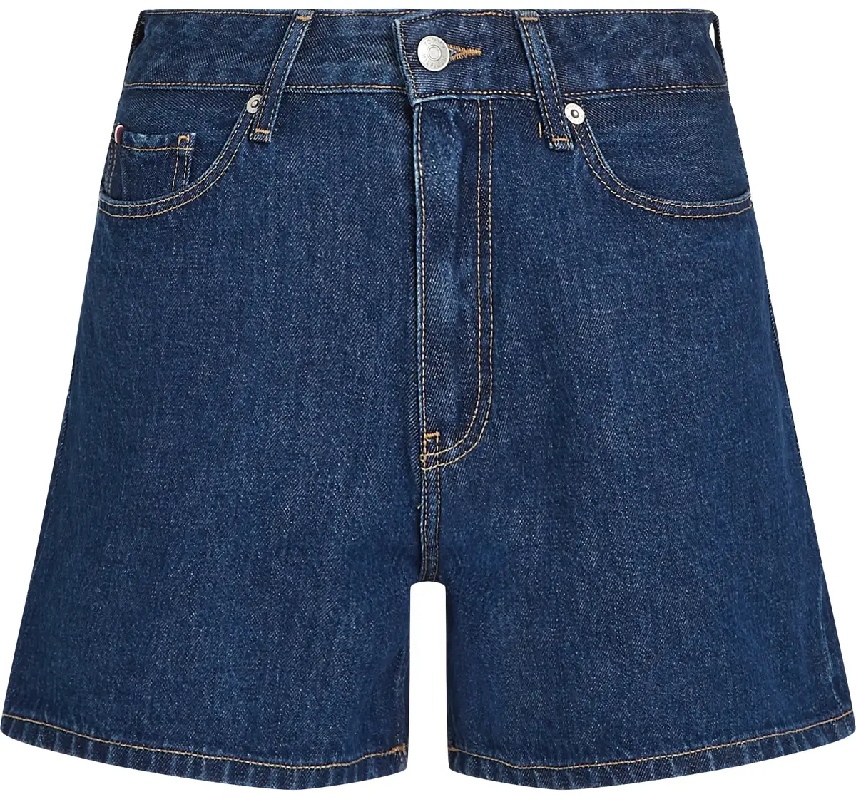 Tommy Hilfiger DNM MINI SHORT HW AC, 1A4 Mavi Kadın Şort