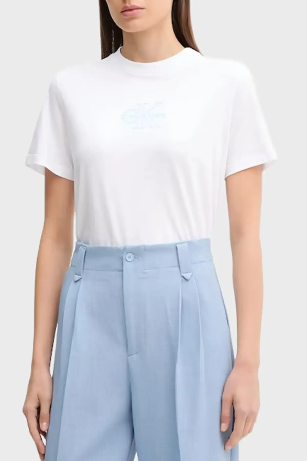 Calvin Klein SS CLASSIC FIT TEE Beyaz Kadın Tişört Calvin Klein SS CLASSIC FIT TEE Beyaz Kadın Tişört