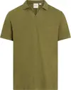 Calvin Klein LINEN COTTON CUBAN C, LHT Yeşil Erkek T-Shirt & Polo