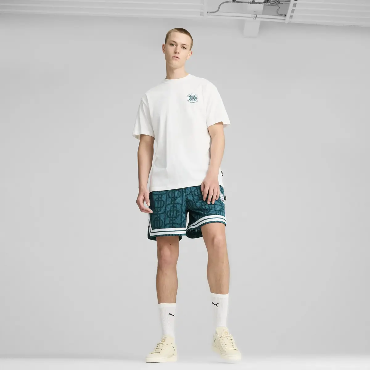 Puma X PTC AOP Mesh Shorts Yeşil Erkek Şort