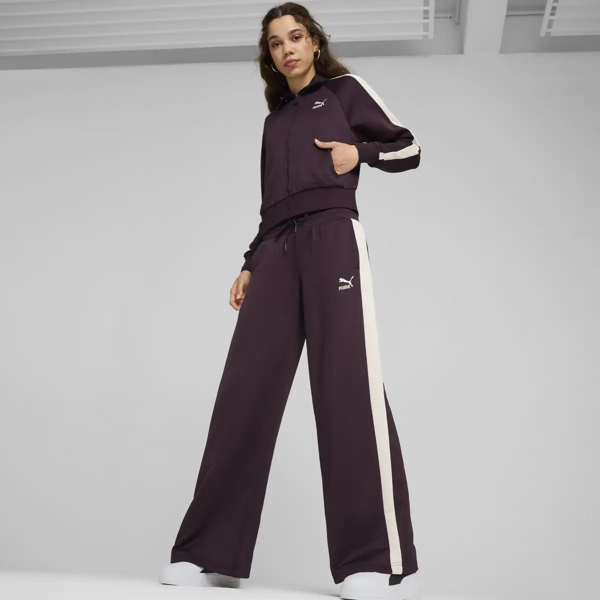Puma ICONIC T7 Track Jacket Siyah Kadın Sweatshirt