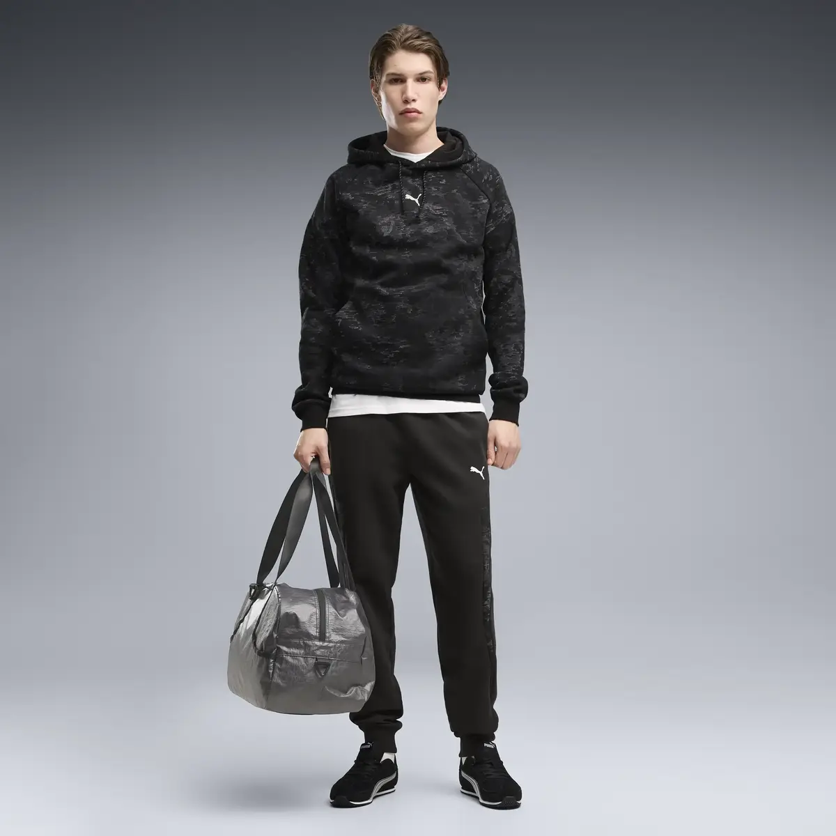 PUMA PUMA SPORT Camo Hoodie Siyah Erkek Sweatshirt