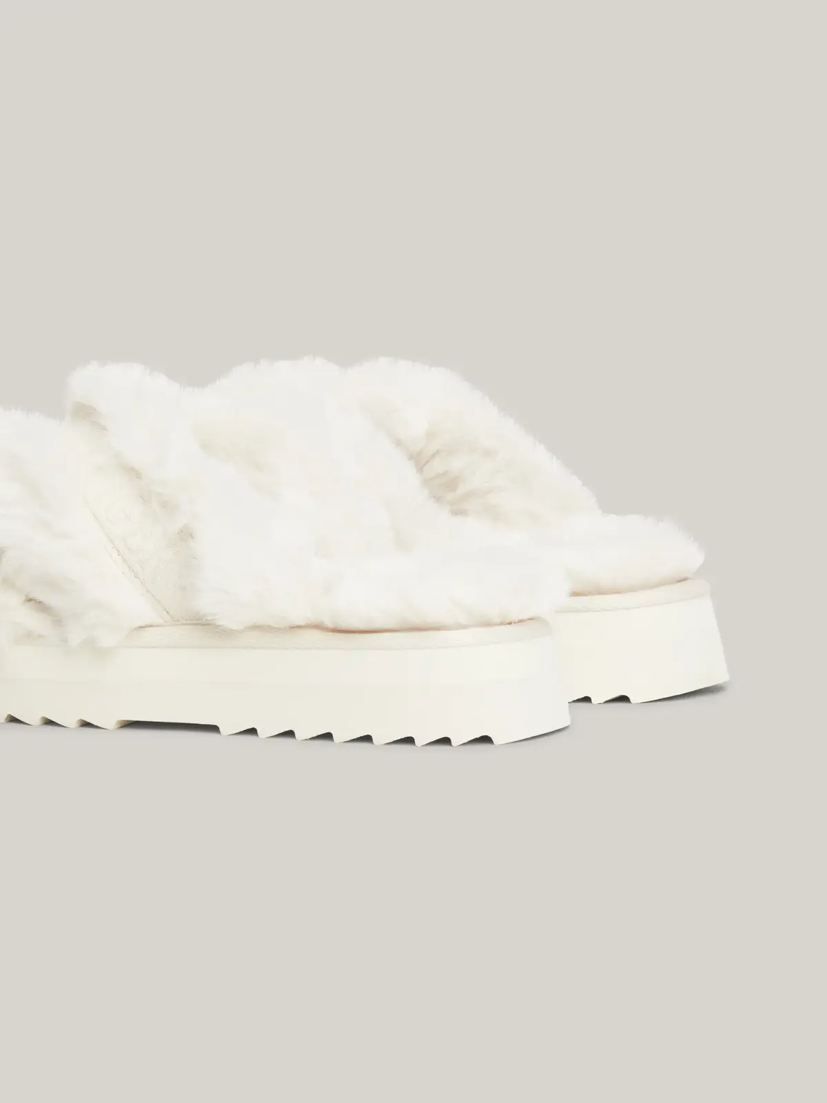 Tommy Hilfiger PREMIUM STRAP HOME S Kadın Beyaz Terlik