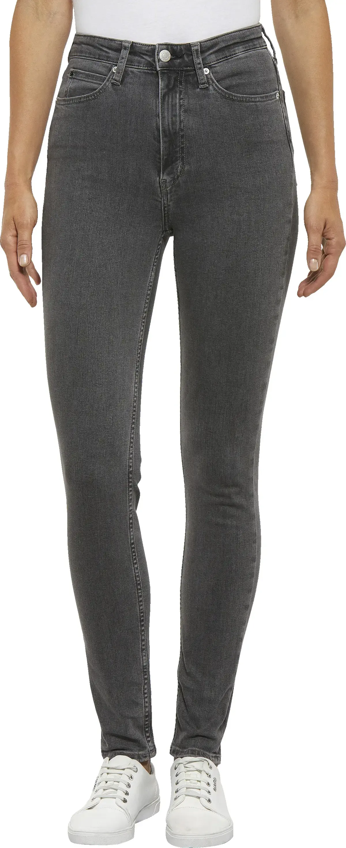 Calvin Klein CKJ 010 HIGH RISE SK Kadın Antrasit Kot Pantolon