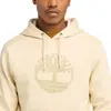Timberland KENNEBEC RIVER Tree Logo Hoodie Bej Erkek Sweatshirt & Hoodie