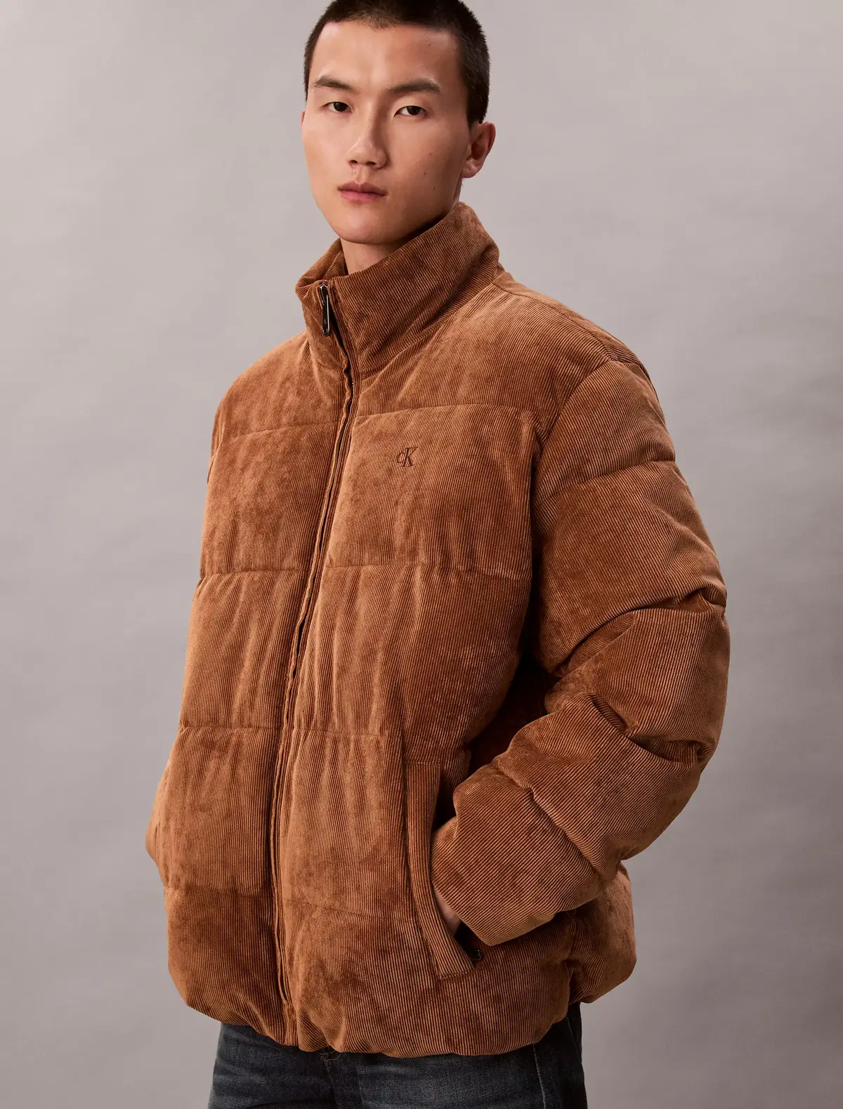 Calvin Klein Kahverengi Erkek Mont