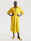 Tommy Hilfiger VOILE OVERSIZED LONG Kadın Sarı Elbise