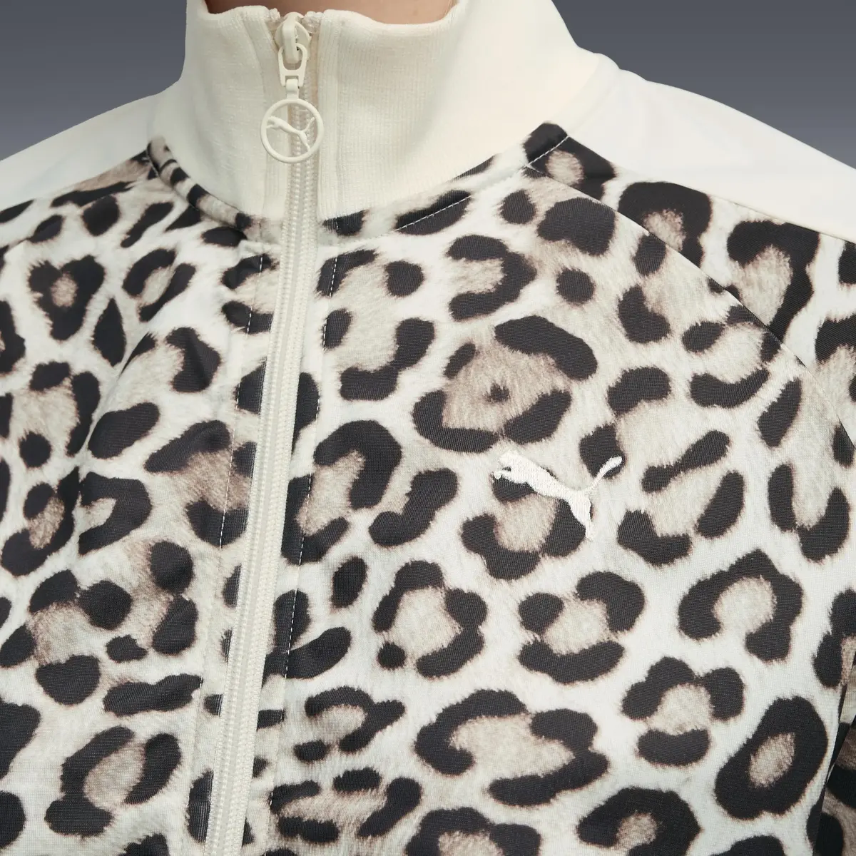 Puma T7 LEO LUXE AOP Track Jacket Gri Kadın Ceket