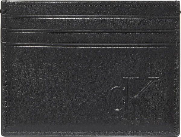 Calvin Klein BOLD CK EW CARD CASE Siyah Erkek Cüzdan
