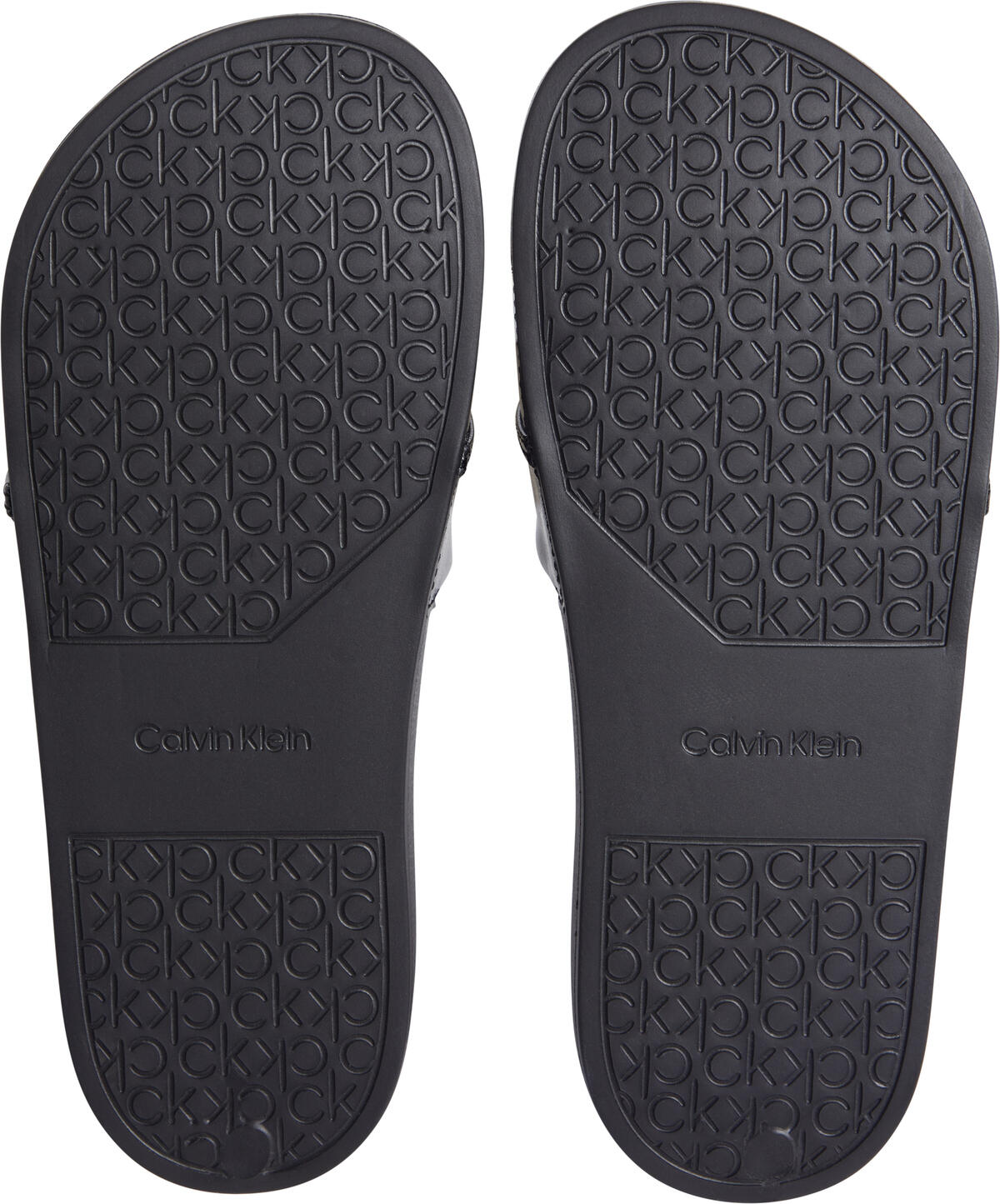 Calvin Klein POOL SLIDE W/METAL B Kadın Siyah Terlik